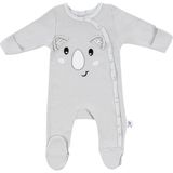 Gezenbebe Hero Uzun Kollu Nakışlı Bebek Tulumu Koala - 3 - 6 Ay - Gri