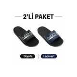 GEZER 2'li Paket Erkek Günlük Ev Balkon Çeyiz Misafir Balkon Bahçe Sokak Havuz Plaj Terliği