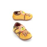 Gezer Bebe Erkek Çocuk Kışlık Cırtlı Ayarlanabilir Günlük Okul Kreş Panduf Ayakkabı GA2KBM.03361.00, Hardal, 20