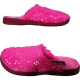 Gezer Kadın Pembe Peluş Ev Içi Terlik GZRR32-998 - Koyu Pembe
