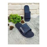 GEZER - Kaymaz Taban, Banyo, Balkon, Havuz, Deniz, Plaj Için Lacivert - Beyaz Terlik