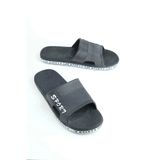 GEZER - Kaymaz Taban, Banyo, Balkon, Havuz, Deniz, Plaj Için Siyah - Gri Terlik