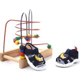 Gezer Kids Astronot Desenli Erkek Çocuk Sandalet Siyah Tekstil Cırtlı Yazlık 29 Numara