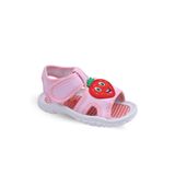 GEZER Kids Çilek Desen Rahat Taban Günlük Kız Çocuk Sandalet