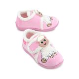 Gezer Kışlık Cırtlı Ayarlanabilir Rahat İç Taban Kız Çocuk Panduf Ayakkabı Ga2kpm.03366.00.r90.b42 Pembe