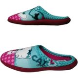 Gezer Kız Çocuk Mavi-Pembe Kedi Figürlü Ev Içi Ultra Hafif Kaymaz Taban Kız Çocuk Terliği GZRTR5288 - Pembe - Mavi