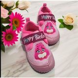 Gezer Kız Çocuk Panduf Fujia Şeker Pembe Ev İçi Ayakkabısı Yumuşak Tabanlı Desenli