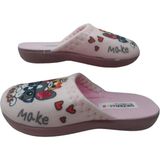 Gezer Kız Çocuk Pembe Kedi Köpek Figürlü Ev Içi Terlik GZRR62-028 - Açık Pudra