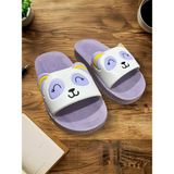 Gezer Kız Çocuk Yazlık Best Friend Bunny Pu Rahat Taban Ev Banyo Havuz Plaj Terlik - Lila