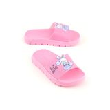 Gezer Kız Çocuk Yazlık Best Friend Bunny PU Rahat Taban Ev Banyo Havuz Plaj Terlik