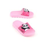 Gezer Kız Çocuk Yazlık Best Friend Panda PU Rahat Taban Ev Banyo Havuz Plaj Terlik