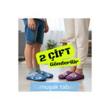 GEZER MOTİFLİ YUMUŞAK EV BALKON TERLİĞİ. EFLATUN-MAVİ ÇOCUK VE KADIN TERLİĞİ SET