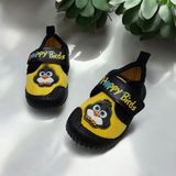 Gezer Tam Ortopedik Kışlık Happy Birds Yumuşak Kaymaz Taban Ev,kreş,anaokulu Panduf - Sarı - Siyah