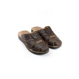 Gezer Yazlık Erkek Çıtçıtlı Ayarlanabilir Terlik-Sandalet - 41 - Kahve