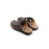 Gezer Yazlık Erkek Çıtçıtlı Ayarlanabilir Terlik-Sandalet - 42 - Siyah