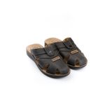 Gezer Yazlık Erkek Çıtçıtlı Ayarlanabilir Terlik-Sandalet - 45 - Siyah