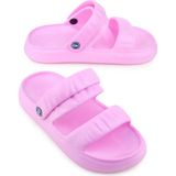 Gezer Yazlık Islak Zemine Uygun Ev Banyo Bahçe Kadın Sandalet Terlik - 39 - Pembe