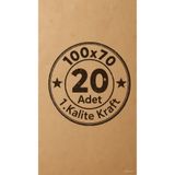 GEZMAT Kraft Kağıt / 20 Adet 100x70cm Kraft Kağıt Çeyiz Ambalaj Paketleme Kağıdı