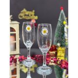 Gezzz Store Papatya Kokteyl Kadehi 2 Li - (Kahve Yanı Su/kokteyl Bardağı) 190 ml - Sarı - Beyaz