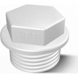 GF Hakan Plastik Gf-Hakan Plastik 25 Mm.pprc Kör Tapa Beyaz (50 Ad.lik Paket)