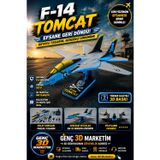 GF3D F-14 Tomcat Uçak Kit Kart | Maket Uçak Kart Model | Dekoratif & Eğitici 3D Kart
