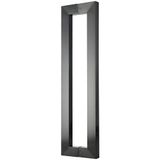 GFAZXDS Ağır Hizmet Tipi Ticari Sınıf-304 Paslanmaz Çelik Push Pull Kapı Kolu/Ahır Kapısı Çekme Kolu/Cam Kapı Çeker, Tam Fırçalanmış Siyah Titanyum Kaplama (1000 x 962 mm)