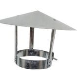 GFAZXDS Baca Kaputu Kapağı, Boru Yağmur Kapağı Koruyucu Kapak Galvanizli Teneke Uç Çatı Kapağı, Kanal Havalandırma Kapağı için Yağmur Şapkası Hood (220 mm/8,66 inç)