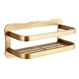 GFAZXDS Banyo Rafları, Duş Rafı Raf Alanı Alüminyum Duvara Monte Banyo Düzenleyici, Mutfak veya Tuvalet için (30x11x14cm)