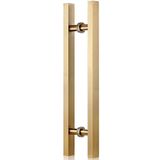 GFAZXDS Cam Kapı Kolu, d Paslanmaz Çelik Kare Boru T Bar Kapı Çekme Kolları, Duş Kapı Kolu Sürgülü Kapı Ahşap Kapı Ahır Kapı Kolu (D 50 x 30cm)