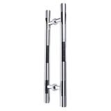 GFAZXDS Cam Kapı Kolu Kalınlaştırılmış Paslanmaz Çelik Yuvarlak Boru Sürgülü Kapı Düğmesi Ticari Ahşap Kapı/Ahır Kapısı/Metal Kapı Tutacağı (100 x 70 cm)