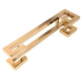GFAZXDS Cam/Ahşap Kapı için 2-5Ft Uzun İtme Çekme Çubuğu, Garaj Kulübesi Otel Ofis Kapı Kolu, Paslanmaz Çelik Donanım Seti, Arka arkaya (C 100 cm/39,4 inç)