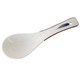 GFAZXDS Çay Kaşıkları Tatlı Kaşıkları Seramik Kaşıklar 5 Adet Beyaz Porselen Çin Kaşığı, Ramen, Köfte, Tahıllar, Bulaşık Makinesi Temizleme Çorbası Kaşıkları (A)