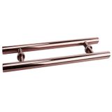 GFAZXDS Çift Taraflı H Şekli İç Dış Kapılar için İtme Çekme Kapı Kolu, Cam/Ahşap Kapı, Sürgülü Ahır Kapı Kolu, Paslanmaz Çelik (D 2 150 cm/59 inç)