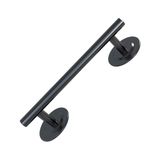 GFAZXDS Çinko Alaşımlı Cam Kapı Kolu Ticari Borulu Ahır Kapısı Ahşap Kapı Sürgülü Kapı Kolu (Siyah 200 x 128 mm)