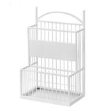 GFAZXDS Damlama Tepsili Metal Şemsiye Standı Ev Ofis Kafe ve Otel için Giriş Yolu Depolama Çözümü Dekoratif Şemsiye Tutucu ve Şık Tasarım, Beyaz-36 * 25 * 60 cm