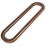 GFAZXDS Ekstra Uzun Sürgülü Cam Kapı Kolu - Paslanmaz Çelik Kapı Çekme Kolları, Duş Ofisi için, Gömme Uzun Taban (Gül D 80 cm/31,5 inç)