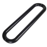 GFAZXDS Ekstra Uzun Sürgülü Cam Kapı Kolu - Paslanmaz Çelik Kapı Çekme Kolları, Duş Ofisi için, Gömme Uzun Taban (Siyah 80 cm/31,5 inç)
