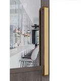 GFAZXDS Giriş Kapısı Kolu Uzunluğu, Cam Ahır Kapısı Çift Taraflı Kulp, Cam Sürgülü Kapı Donanım küpeşte (D 50cm/19.7in)