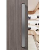 GFAZXDS Giriş Kapısı Kolu Uzunluğu, Cam Ahır Kapısı Çift Taraflı Kulp, Cam Sürgülü Kapı Donanım küpeşte (Gümüş 150 cm/59 inç)