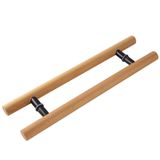 GFAZXDS Kapı Çekme Sürgülü Ahır Kapı Kolu Ahşap, Doğal İtme Kapısı Kolu, İç Dış Ağır Hizmet Camı/Metal/Garaj Kapıları Kolları, Kurulumu Kolay (Stil 1 60 cm/24 inç)