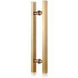 GFAZXDS Kapı Kolu Kapı Çekme Kolu Sürgülü Kapı için Ahır Kapı Kolu, Modern Kare H Şekli Push Pull Kapı Kolu, Ticari Otel Salonu Ofis Cam Kapı Kolu er (D 50cm/20in)