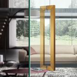 GFAZXDS Kapı Kolu Kapı Çekme Sürgülü Ahır Kapı Kolu İç/Dış s, Ofis/Banka Kapıları için Konb, Arkaya Monte Edilmiş (D 60 cm/24 inç)