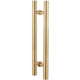 GFAZXDS Kapı Kolu Kapı Çekme Sürgülü Ahır Kapı Kolu Paslanmaz Çelik Modern Push Pull Bar Kolu Çift Taraflı H Eğimli Boru Kapı Kolu Ev/Dükkan/Garaj/Ofis için (D 80 cm/32 inç)