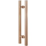 GFAZXDS Kapı Kolu Kapı Çekme Sürgülü Ahır Kapı Kolu Paslanmaz Çelik Modern Push Pull Bar Kolu Çift Taraflı H Eğimli Boru Kapı Kolu Ev/Dükkan/Garaj/Ofis için (Gül D 100 cm/40 inç)