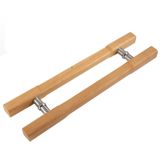GFAZXDS Kapı Kolu Kare Şekilli Sürgülü Ahır Kapı Kolu Çekme, Ahşap Modern Çift Taraflı Bar Kolu Bağlantı Elemanları, Veranda Kapıları/Ön Kapı/Mağaza Cam Kapıları, Büyük Giriş Kapı Kolu (80 cm (31,5