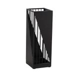 GFAZXDS Kare Şemsiye Stand Rafı, Şemsiye Rafları Metal, 58 * 20 cm - Havadar, Kanca ve Damlama Tepsisi ile - Ev Ofis Dekorasyonu için Tutucu, Şemsiye Tutucu Düzenleyici, Siyah, Siyah