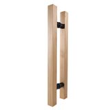 GFAZXDS Katı Ahşap Ticari Push-Pull Kapı Kolu/Cam Kapı Kolu/Ahır Kapısı Çekme Kolu (Uzunluk 800mm)