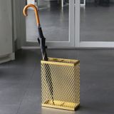 GFAZXDS Şemsiye Standı Şemsiye Standı Şemsiye Tutucu, Metal Şemsiye Standı, Kancalı Dikdörtgen Şemsiye Tutucu Raf, Kesme Tasarımı, Şemsiyeler ve Yürüyüş Bastonları için, Küçük,
