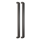 GFAZXDS Sürgülü Ahır Kapı Kolu Paslanmaz Çelik, Modern İç ve Dış Ön Kapı İtme Çekme Kapı Kolu Fırçalanmış Nikel, Villa Ofis için (Gümüş 80 cm (32"))