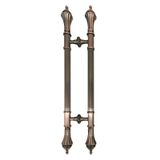 GFAZXDS Sürgülü Cam Duş için Giriş Kapısı Kolu, Vintage Çift Taraflı Push Pull Bar, Ahır Kapısı Kolu Seti, Kurulumu Kolay (B 62 cm/24,4 inç)